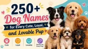 250+ dog names for cute, loyal, and lovable puppies of different breeds