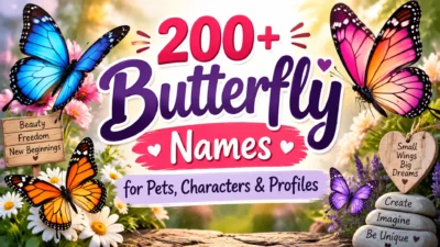 200+ butterfly names for pets, characters, and profiles with cute magical name ideas